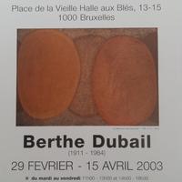 Affiche pour l'exposition Berthe Dubail à la Galerie Ars Antiqua (Bruxelles) du 29 février au 15 avril 2003